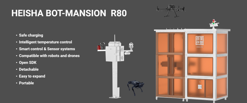 R80 robot dock - HEISHA robot charging station